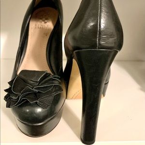 Vince Camuto black platform heels